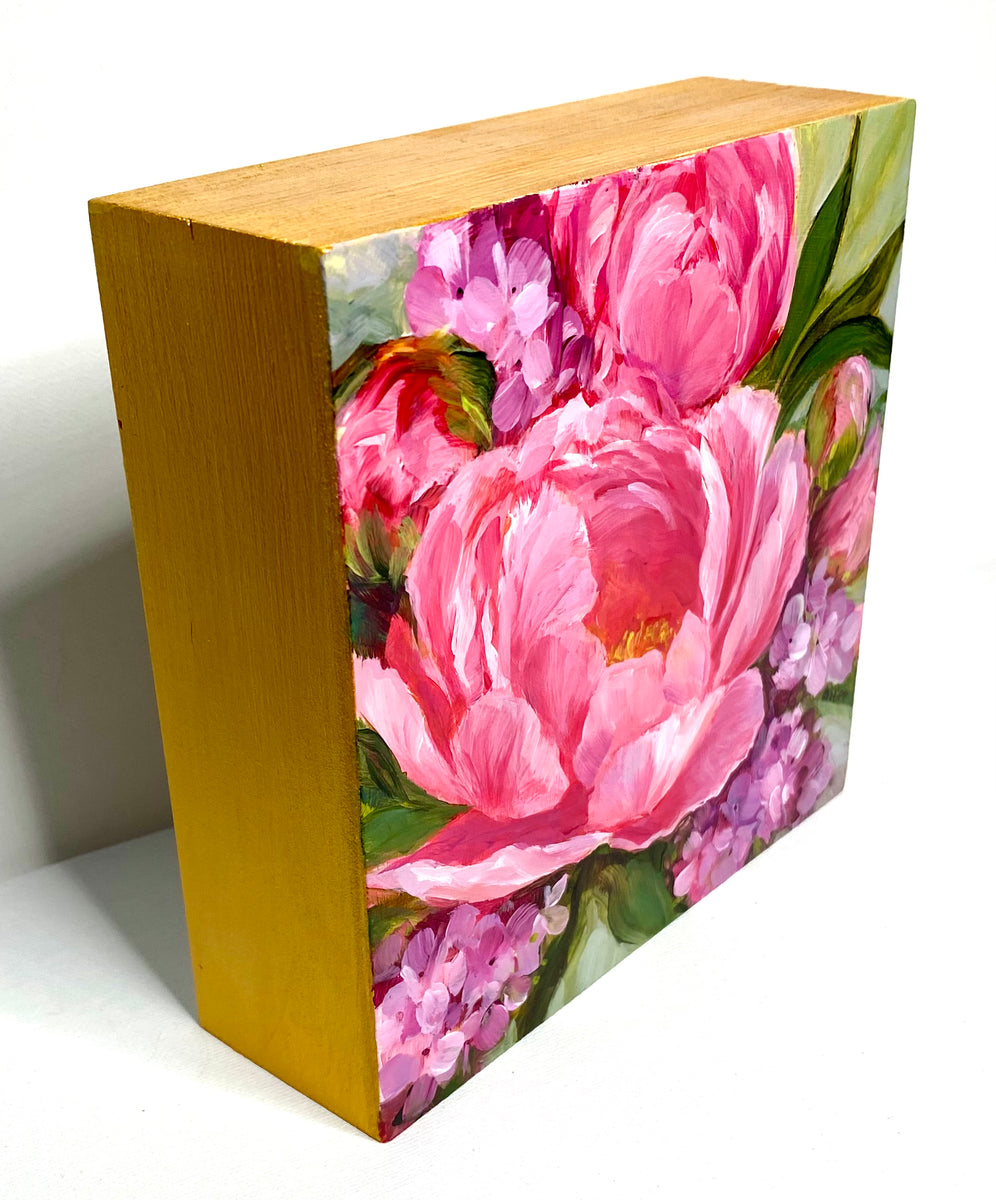 Peonies and Lilacs No. 3 The Canvas Garden Studio