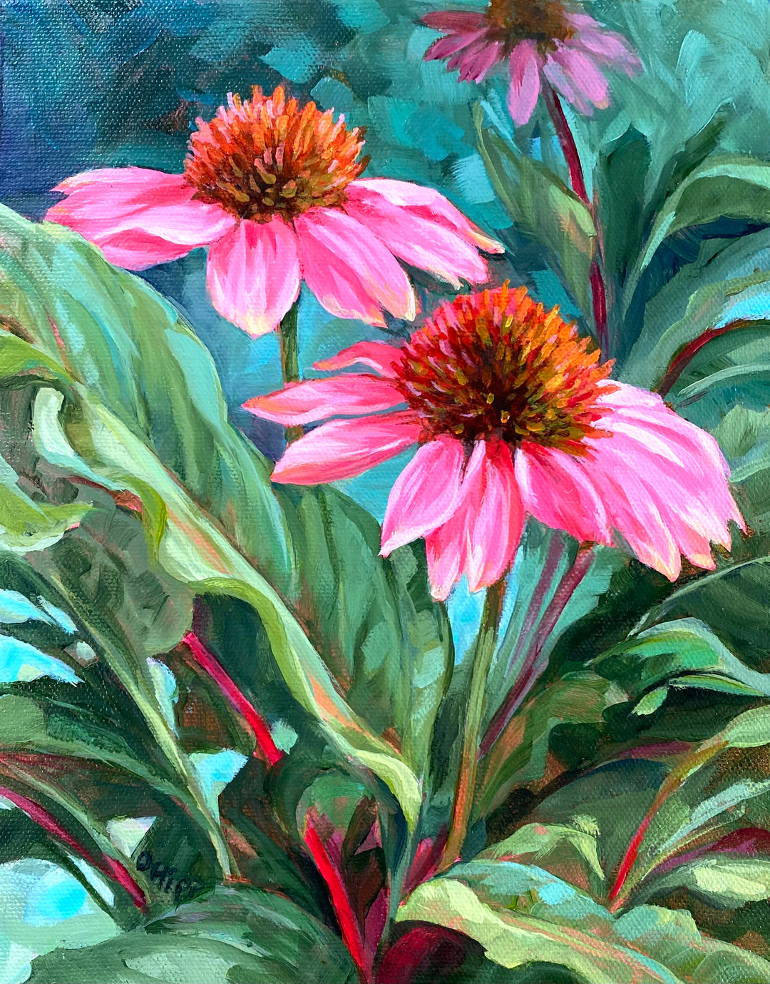 Floral Paintings on Canvas The Canvas Garden Studio