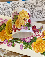 Begonia Sunrise Garden Ceramic Mug