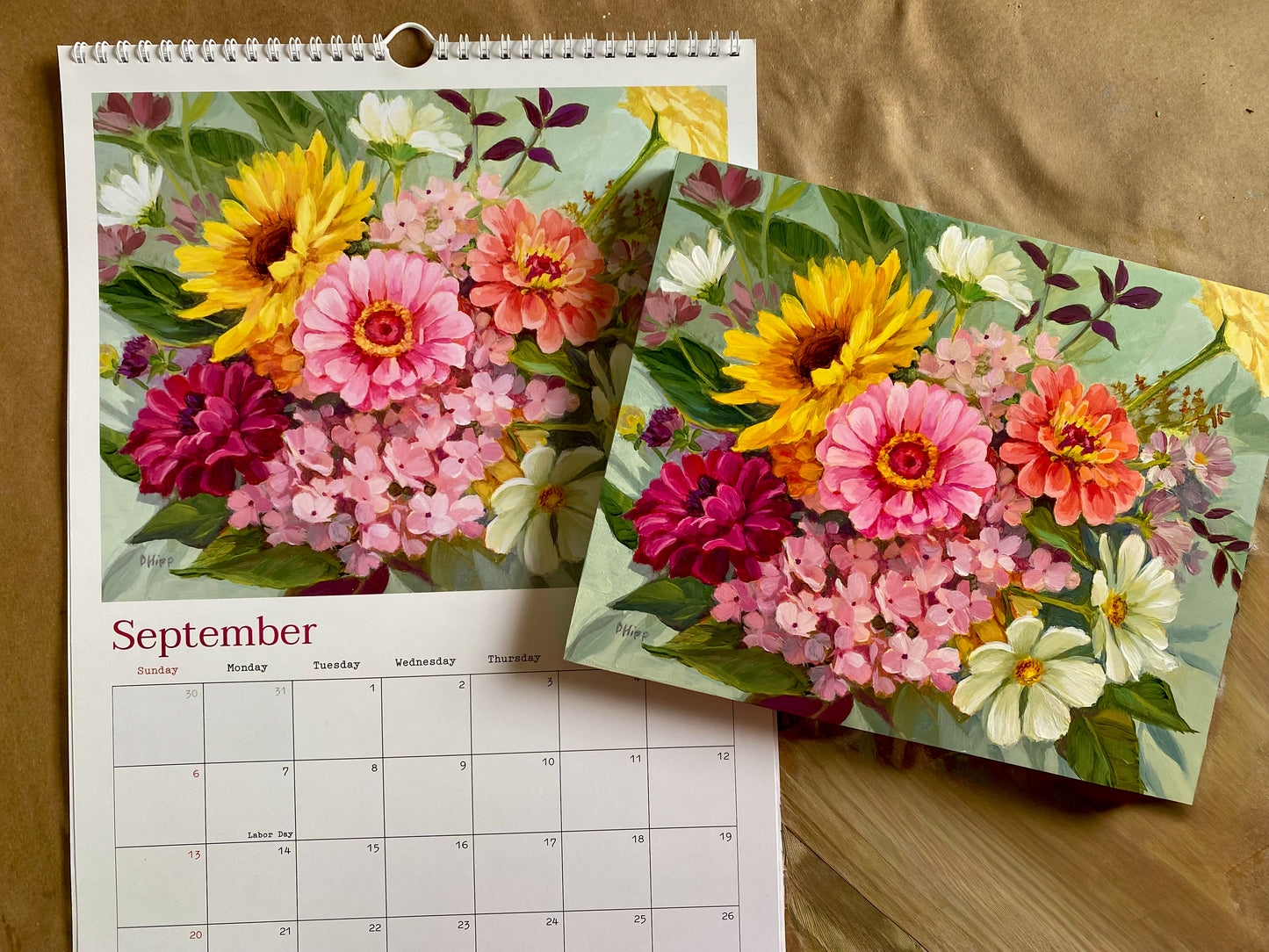 Garden Blooms 2026 Wall Calendar – Framable Acrylic Artwork Collection