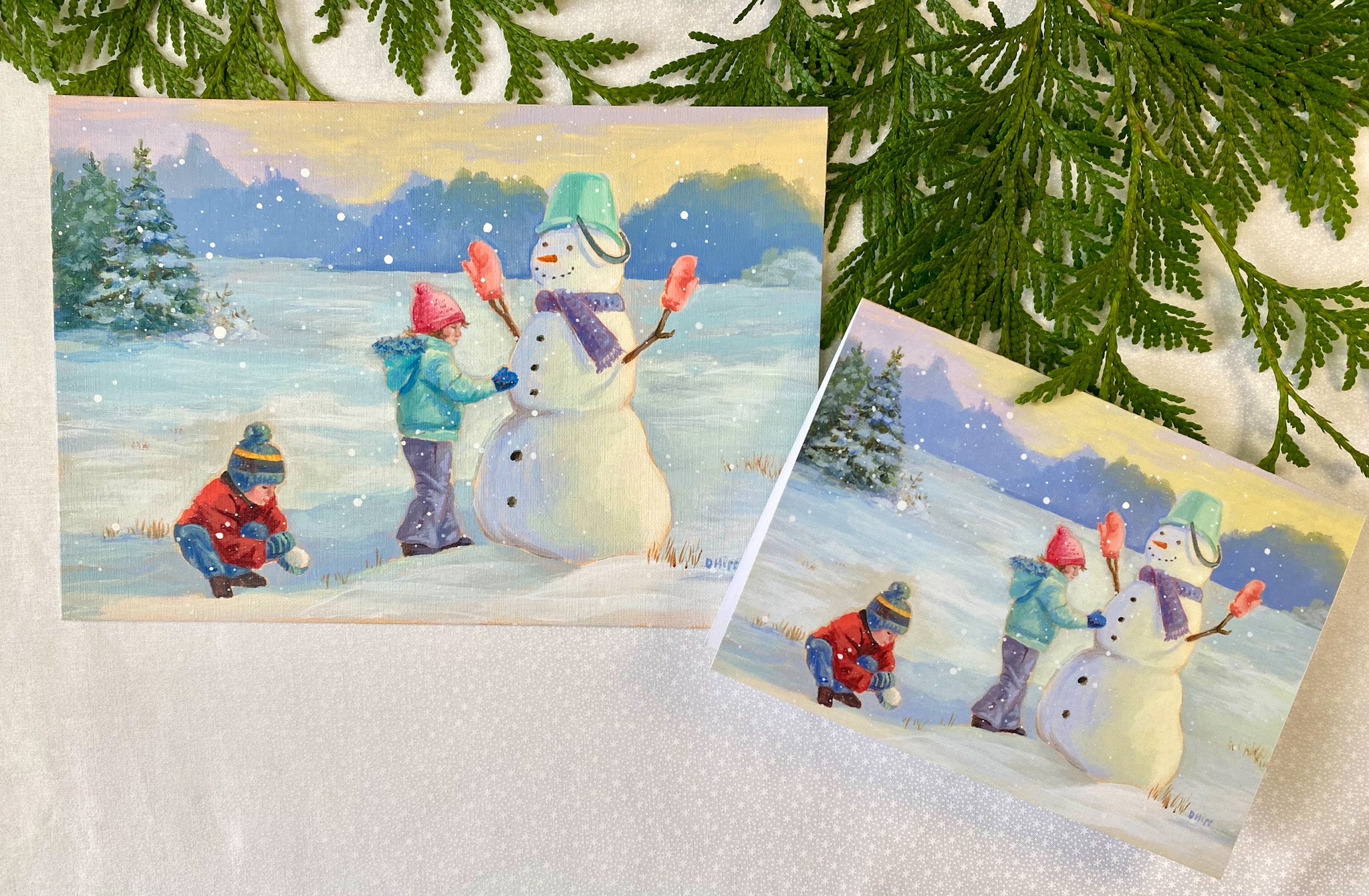Family Traditions Christmas Cards - Set of 6 with Envelopes