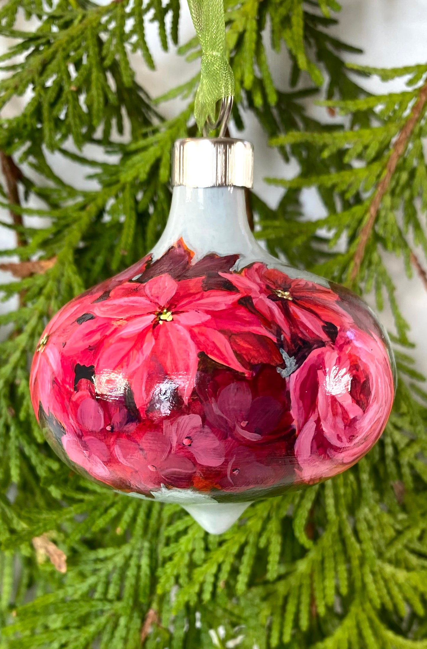 Poinsettia Christmas Ornament - Festive Bouquet