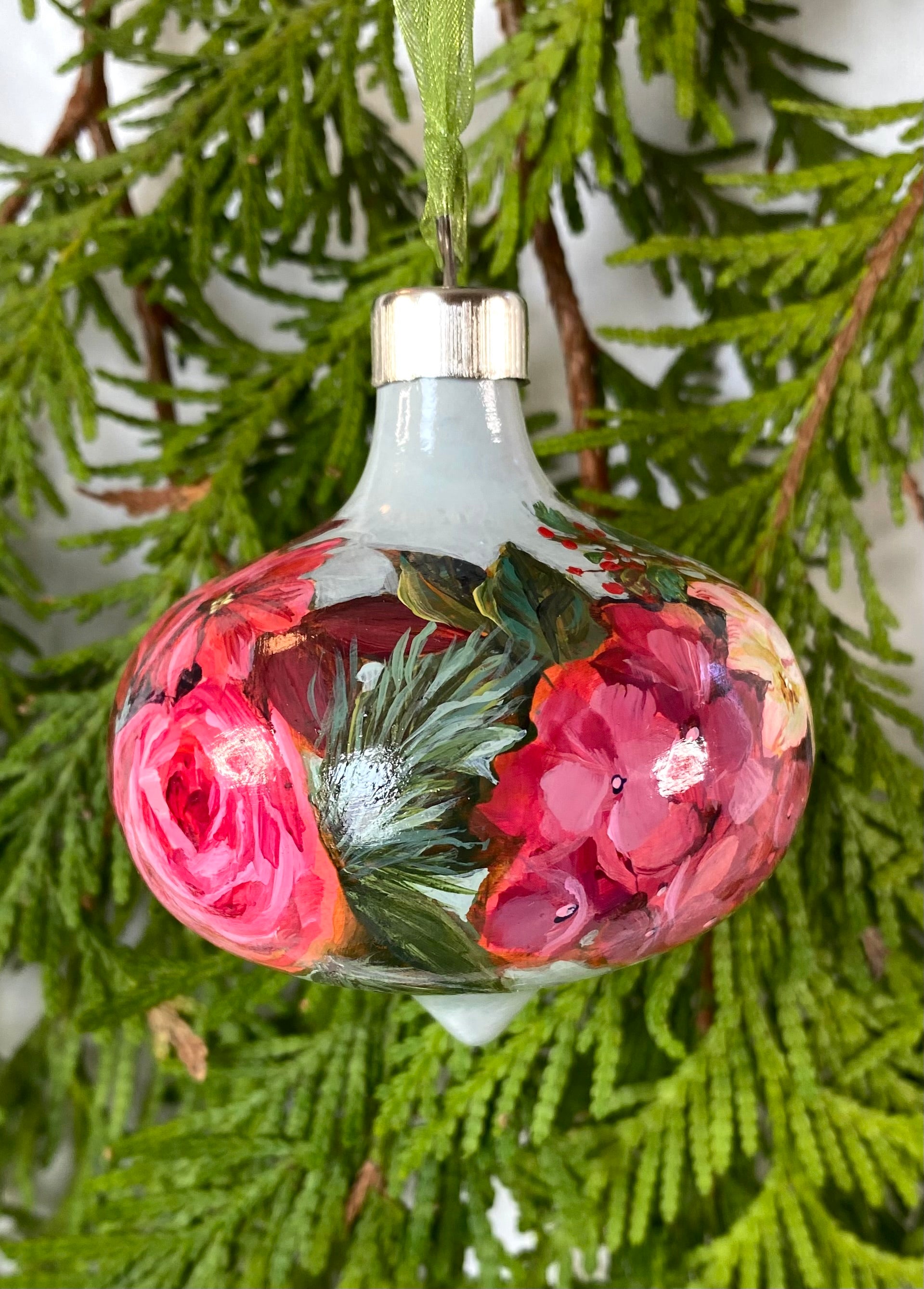 Poinsettia Christmas Ornament - Festive Bouquet