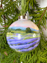 Lavender Fields Christmas Ornament