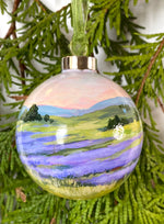 Lavender Fields Christmas Ornament