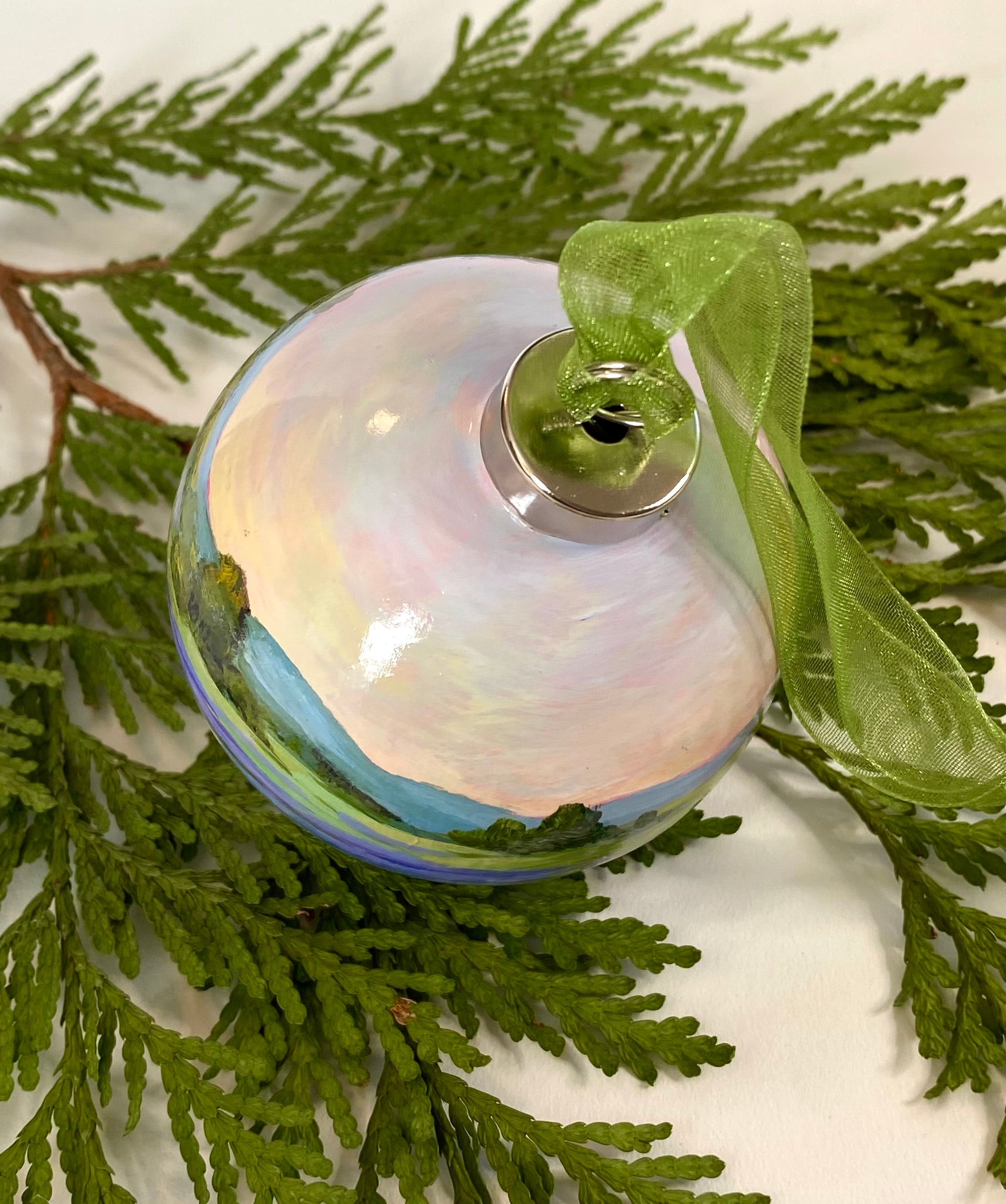 Lavender Fields Christmas Ornament