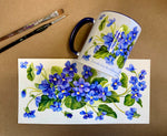 Consider the Wildflowers Violet Ceramic Mug