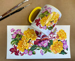 Follow the Sun Begonias Ceramic Mug