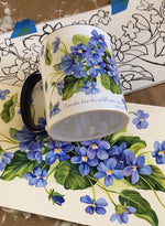 Consider the Wildflowers Violet Ceramic Mug