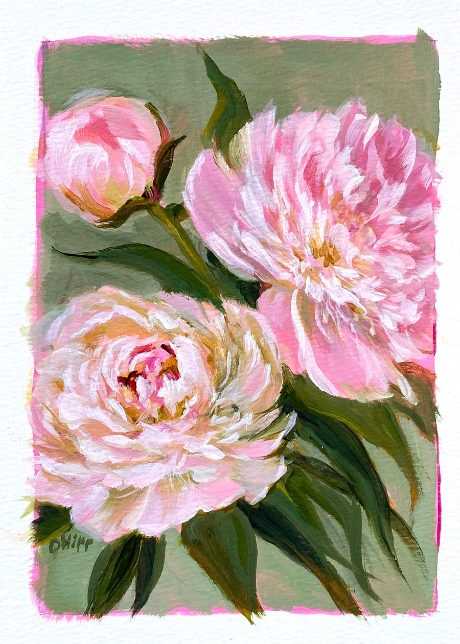 Floral Paintings on Paper The Canvas Garden Studio