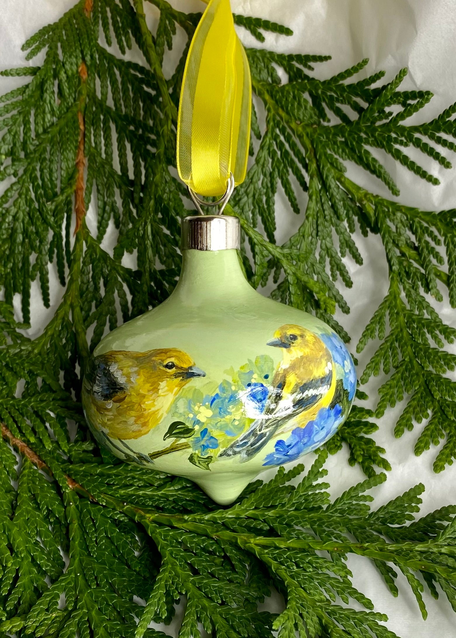 American Goldfinch 3 Ornament 2023